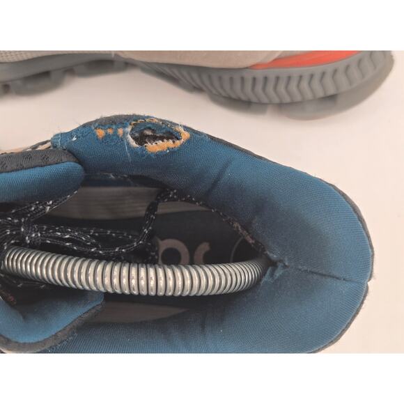 On Women’s Cloud Hi Edge 1 Gray Blue Running Sneakers Size 9.5 Pre-Owned - Picture 3 of 9